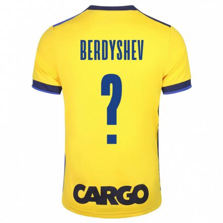 Kandiny Niño Camiseta Tikhon Berdyshev #0 Amarillo 1ª Equipación 2023/24 La Camisa Chile