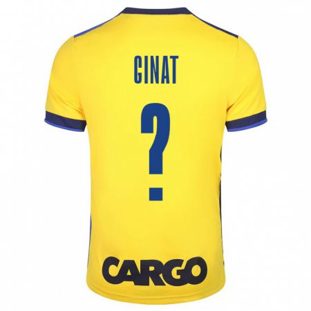 Kandiny Niño Camiseta Eran Ginat #0 Amarillo 1ª Equipación 2023/24 La Camisa Chile