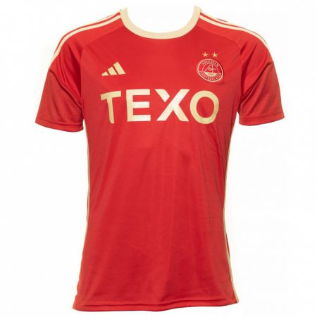 Kandiny Niño Camiseta Graeme Shinnie #4 Rojo 1ª Equipación 2023/24 La Camisa Chile