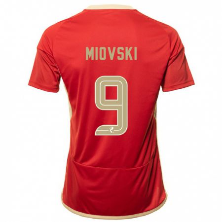 Kandiny Niño Camiseta Bojan Miovski #9 Rojo 1ª Equipación 2023/24 La Camisa Chile