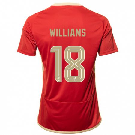 Kandiny Niño Camiseta Rhys Williams #18 Rojo 1ª Equipación 2023/24 La Camisa Chile