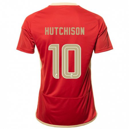 Kandiny Niño Camiseta Bayley Hutchison #10 Rojo 1ª Equipación 2023/24 La Camisa Chile