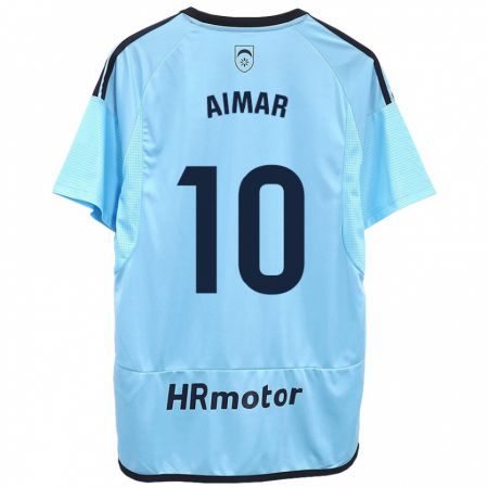 Kandiny Niño Camiseta Aimar Oroz #10 Azul 2ª Equipación 2023/24 La Camisa Chile