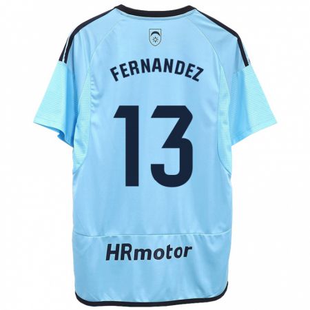 Kandiny Niño Camiseta Aitor Fernández #13 Azul 2ª Equipación 2023/24 La Camisa Chile