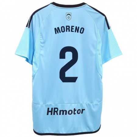 Kandiny Niño Camiseta Jorge Moreno #27 Azul 2ª Equipación 2023/24 La Camisa Chile