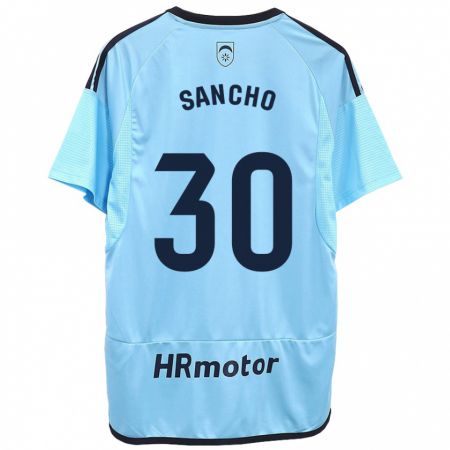 Kandiny Niño Camiseta Dani Sancho #30 Azul 2ª Equipación 2023/24 La Camisa Chile