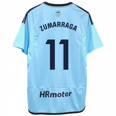 Kandiny Niño Camiseta Aitana Zumárraga Garde #11 Azul 2ª Equipación 2023/24 La Camisa Chile