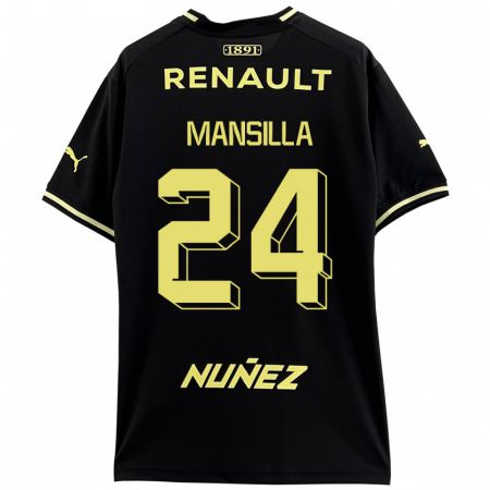 Kandiny Niño Camiseta Brian Mansilla #24 Negro 2ª Equipación 2023/24 La Camisa Chile