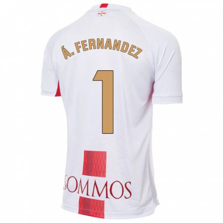 Kandiny Niño Camiseta Álvaro Fernández #1 Blanco 2ª Equipación 2023/24 La Camisa Chile