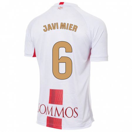 Kandiny Niño Camiseta Javi Mier #6 Blanco 2ª Equipación 2023/24 La Camisa Chile