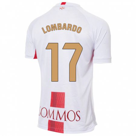 Kandiny Niño Camiseta Enzo Lombardo #17 Blanco 2ª Equipación 2023/24 La Camisa Chile