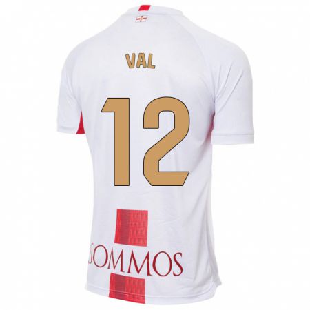 Kandiny Niño Camiseta Ángel Val #12 Blanco 2ª Equipación 2023/24 La Camisa Chile