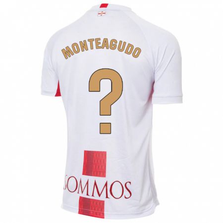 Kandiny Niño Camiseta Miguel Monteagudo #0 Blanco 2ª Equipación 2023/24 La Camisa Chile