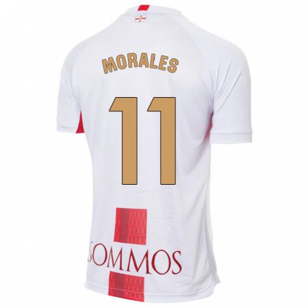 Kandiny Niño Camiseta Carolina Morales #11 Blanco 2ª Equipación 2023/24 La Camisa Chile