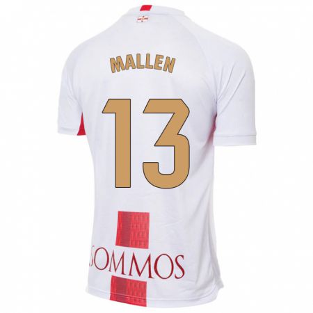 Kandiny Niño Camiseta Lucía Mallén #13 Blanco 2ª Equipación 2023/24 La Camisa Chile