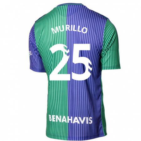 Kandiny Niño Camiseta Diego Murillo #25 Verde Azul 2ª Equipación 2023/24 La Camisa Chile
