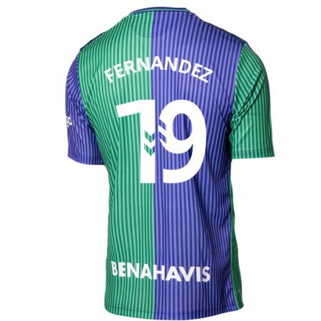 Kandiny Niño Camiseta Raúl Fernández #19 Verde Azul 2ª Equipación 2023/24 La Camisa Chile