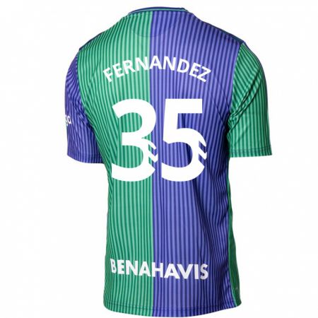 Kandiny Niño Camiseta Inés Fernández #35 Verde Azul 2ª Equipación 2023/24 La Camisa Chile