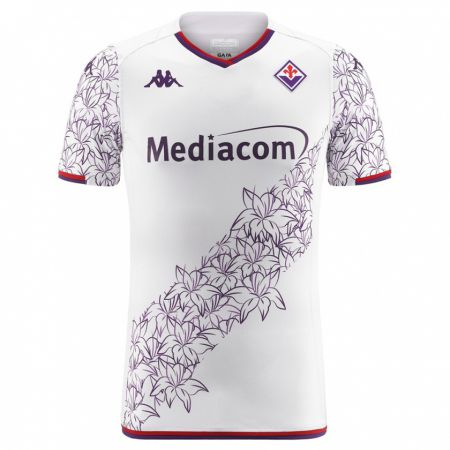 Kandiny Niño Camiseta Fallou Sene #9 Blanco 2ª Equipación 2023/24 La Camisa Chile