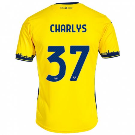 Kandiny Niño Camiseta Charlys #37 Amarillo 2ª Equipación 2023/24 La Camisa Chile