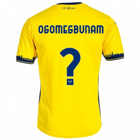 Kandiny Niño Camiseta Izu Ogomegbunam #0 Amarillo 2ª Equipación 2023/24 La Camisa Chile