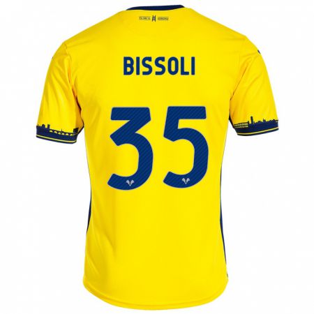 Kandiny Niño Camiseta Noemí Bissoli #35 Amarillo 2ª Equipación 2023/24 La Camisa Chile