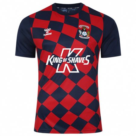 Kandiny Niño Camiseta Simon Moore #1 Rojo Azul Marino 2ª Equipación 2023/24 La Camisa Chile