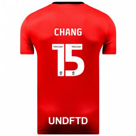 Kandiny Niño Camiseta Alfie Chang #15 Rojo 2ª Equipación 2023/24 La Camisa Chile