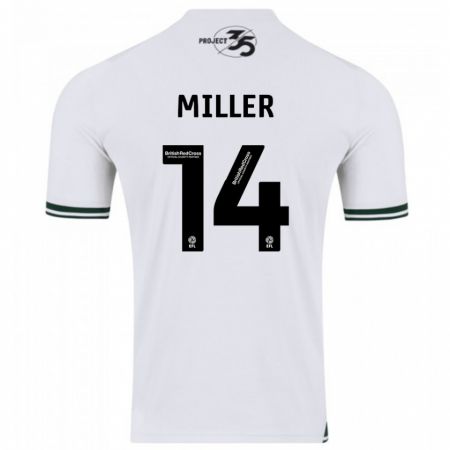 Kandiny Niño Camiseta Mickel Miller #14 Blanco 2ª Equipación 2023/24 La Camisa Chile