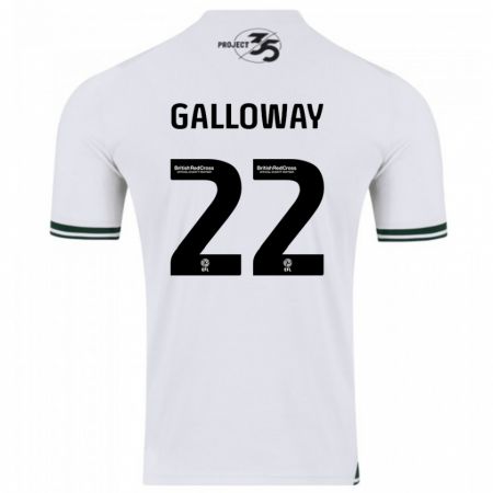 Kandiny Niño Camiseta Brendan Galloway #22 Blanco 2ª Equipación 2023/24 La Camisa Chile