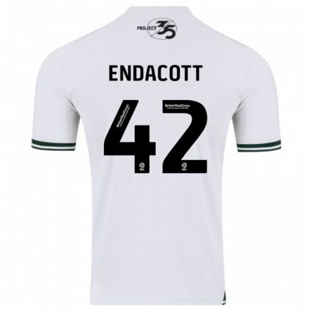 Kandiny Niño Camiseta Jack Endacott #42 Blanco 2ª Equipación 2023/24 La Camisa Chile