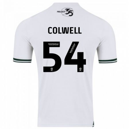 Kandiny Niño Camiseta Lewis Colwell #54 Blanco 2ª Equipación 2023/24 La Camisa Chile