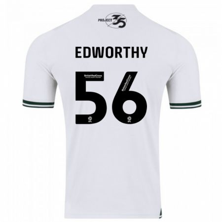 Kandiny Niño Camiseta Kieran Edworthy #56 Blanco 2ª Equipación 2023/24 La Camisa Chile