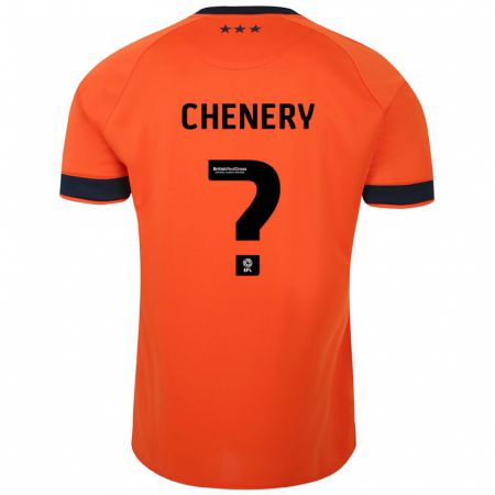 Kandiny Niño Camiseta George Chenery #0 Naranja 2ª Equipación 2023/24 La Camisa Chile