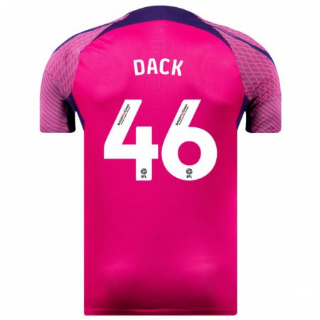 Kandiny Niño Camiseta Bradley Dack #46 Morado 2ª Equipación 2023/24 La Camisa Chile