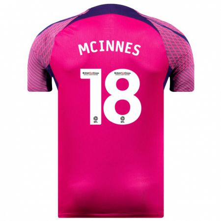 Kandiny Niño Camiseta Libby Mcinnes #18 Morado 2ª Equipación 2023/24 La Camisa Chile