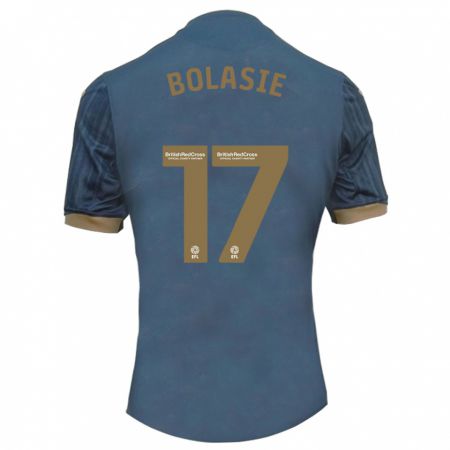 Kandiny Niño Camiseta Yannick Bolasie #17 Verde Azulado Oscuro 2ª Equipación 2023/24 La Camisa Chile