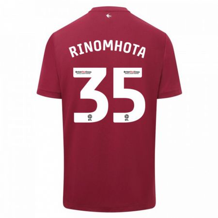 Kandiny Niño Camiseta Andy Rinomhota #35 Rojo 2ª Equipación 2023/24 La Camisa Chile