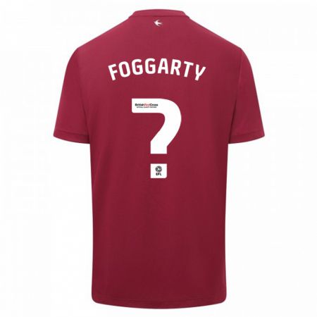 Kandiny Niño Camiseta Corey Foggarty #0 Rojo 2ª Equipación 2023/24 La Camisa Chile