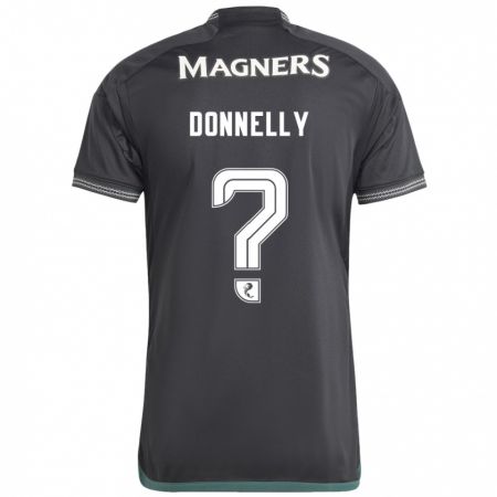 Kandiny Niño Camiseta Jacob Donnelly #0 Negro 2ª Equipación 2023/24 La Camisa Chile