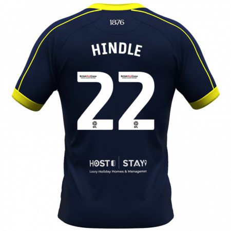 Kandiny Niño Camiseta Rachel Hindle #22 Armada 2ª Equipación 2023/24 La Camisa Chile