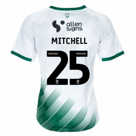 Kandiny Niño Camiseta Alex Mitchell #25 Blanco 2ª Equipación 2023/24 La Camisa Chile