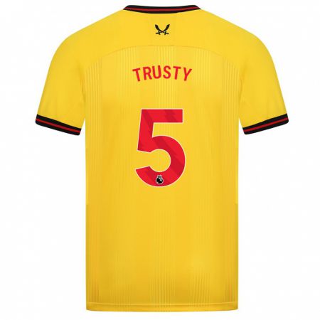 Kandiny Niño Camiseta Auston Trusty #5 Amarillo 2ª Equipación 2023/24 La Camisa Chile