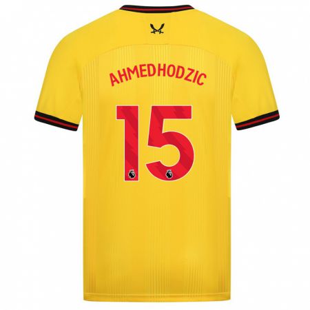 Kandiny Niño Camiseta Anel Ahmedhodzic #15 Amarillo 2ª Equipación 2023/24 La Camisa Chile