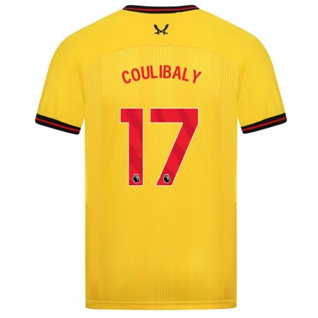 Kandiny Niño Camiseta Ismaila Coulibaly #17 Amarillo 2ª Equipación 2023/24 La Camisa Chile