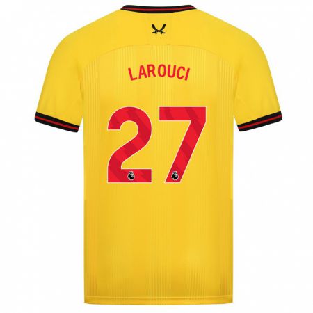 Kandiny Niño Camiseta Yasser Larouci #27 Amarillo 2ª Equipación 2023/24 La Camisa Chile