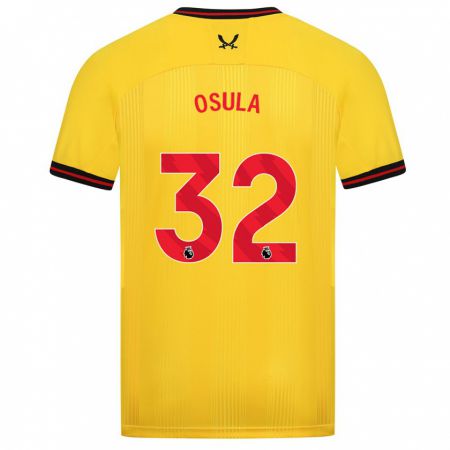 Kandiny Niño Camiseta William Osula #32 Amarillo 2ª Equipación 2023/24 La Camisa Chile