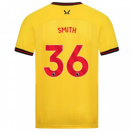 Kandiny Niño Camiseta Joshua Smith #36 Amarillo 2ª Equipación 2023/24 La Camisa Chile