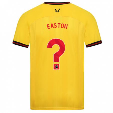 Kandiny Niño Camiseta Evan Easton #0 Amarillo 2ª Equipación 2023/24 La Camisa Chile