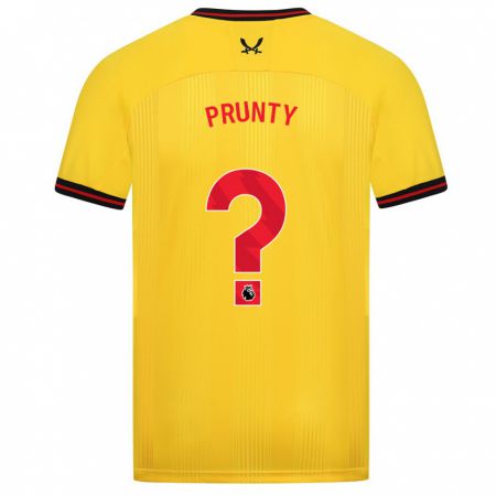 Kandiny Niño Camiseta Jayden Prunty #0 Amarillo 2ª Equipación 2023/24 La Camisa Chile